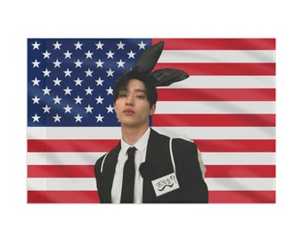 P1Harmony Keeho Bunny Amerikaanse vlag, wandtapijtentour 2024