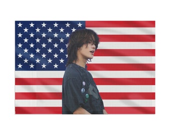 TxT Beomgyu Rockstar American Flag, Wandteppich-Tour 2024