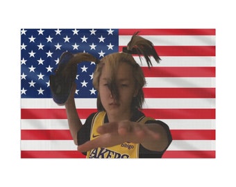 P1Harmony Soul Crazy Meme Amerikaanse vlag, wandtapijttour 2024