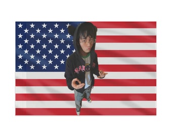 P1Harmony Intak Cutie Meme Bandera estadounidense, gira de tapices de pared 2024