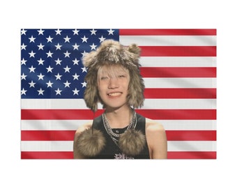 P1Harmony Jongseob Killin It Smiley drapeau américain, tournée des tapisseries murales 2024