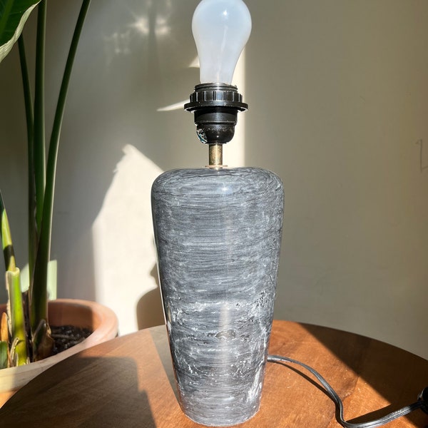 Vintage Onyx Marble Stone Table Lamp