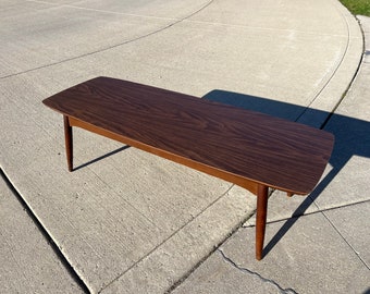 Vintage MCM Solid Wood Coffee Table