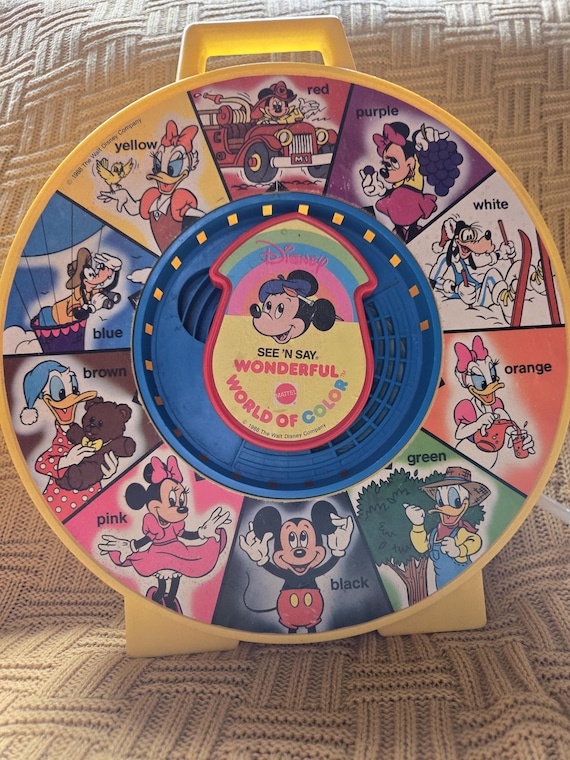 Disney See & Say Wonderful World of Color Vintage Toy - Etsy