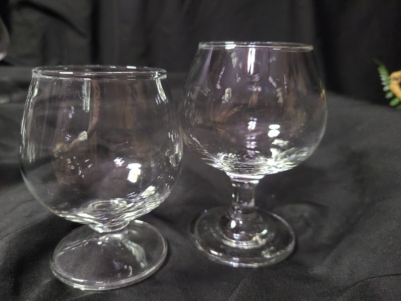 Libbey Clear Glass Embassy Brandy Snifters Etsy