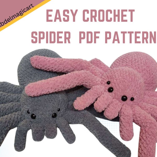 Spider, Crochet Pattern, PDF, Digital, Download,Spider Pattern, Spider DIY Craft - Instant PDFDownload