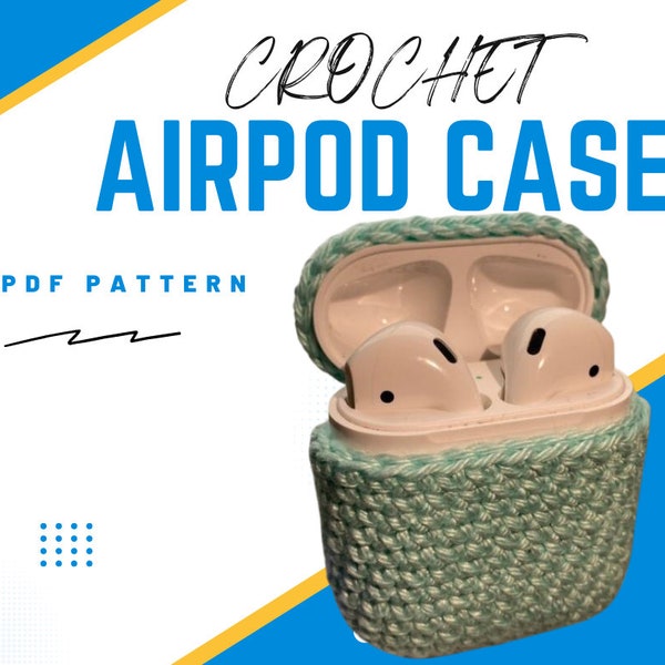 Crochet  Pattern Basic Airpods Case PDF- Handmade DIY Craft Tutorial Apple Airpods Case