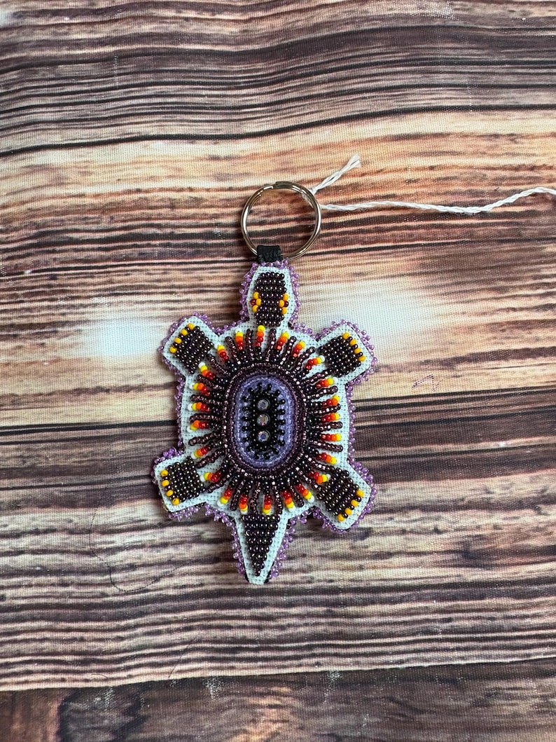 Beaded Turtle Keychain #141 - Etsy