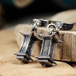 925er Silber Chinesische Laternen Ohrringe: Vintage Palace Lampen Design