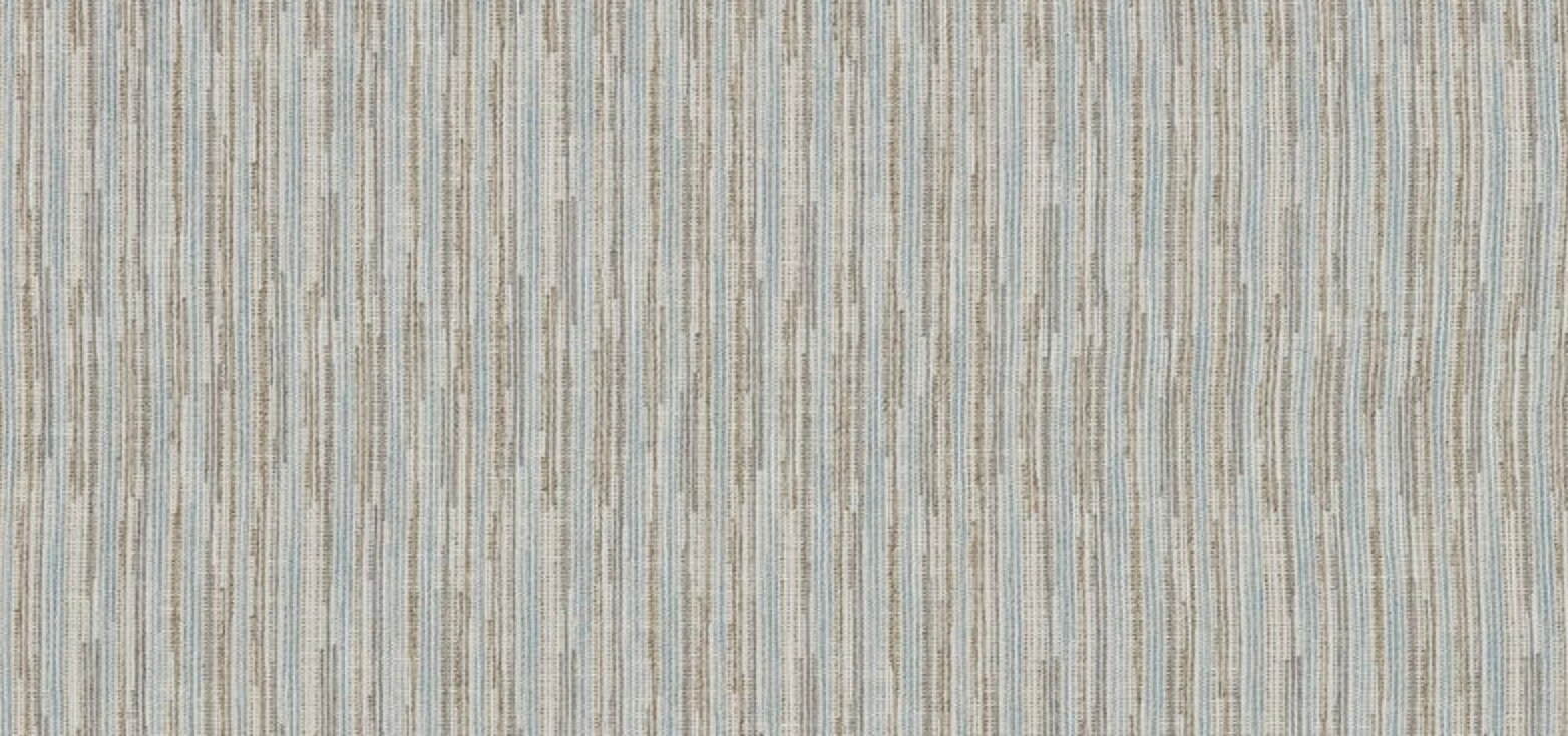 B0000274  Ethan Allen, Bisbee, Color : Seaglass, Textured Woven Stripe Upholstery Fabric with stain guard, Sold by the yard