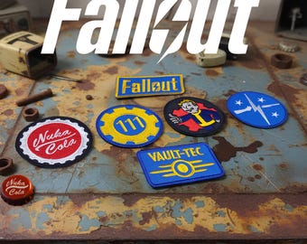 Fallout Embroidered Patch Set – Vault Boy & Vault-Tec