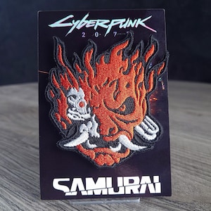 Cyberpunk 2077 Samurai Patch: Gestickte Abzeichen mit Klettverschluss