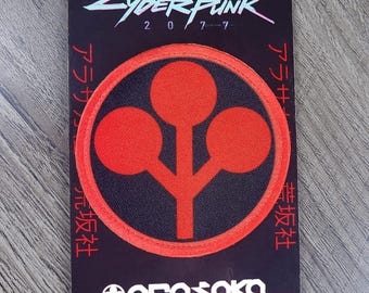 Cyberpunk 2077 Arasaka Patch: Embroidered Edge Hook-and-Loop Fastener