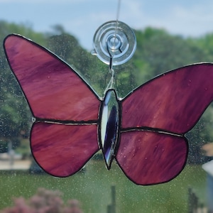 Handmade Stained Glass Butterfly Suncatcher