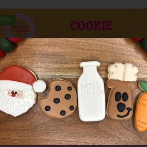 Santa&#39;s Visit  Cookie Cutter Cookie Cutter, Holidays, Santa, Reindeer, Milk, Cookies, Carrot