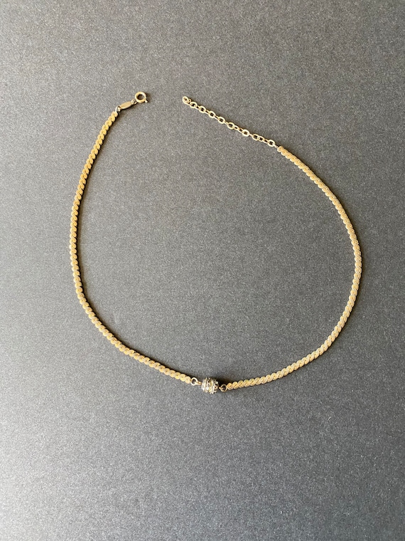 Christian Dior 1975 Gold Tone Chain Necklace with 