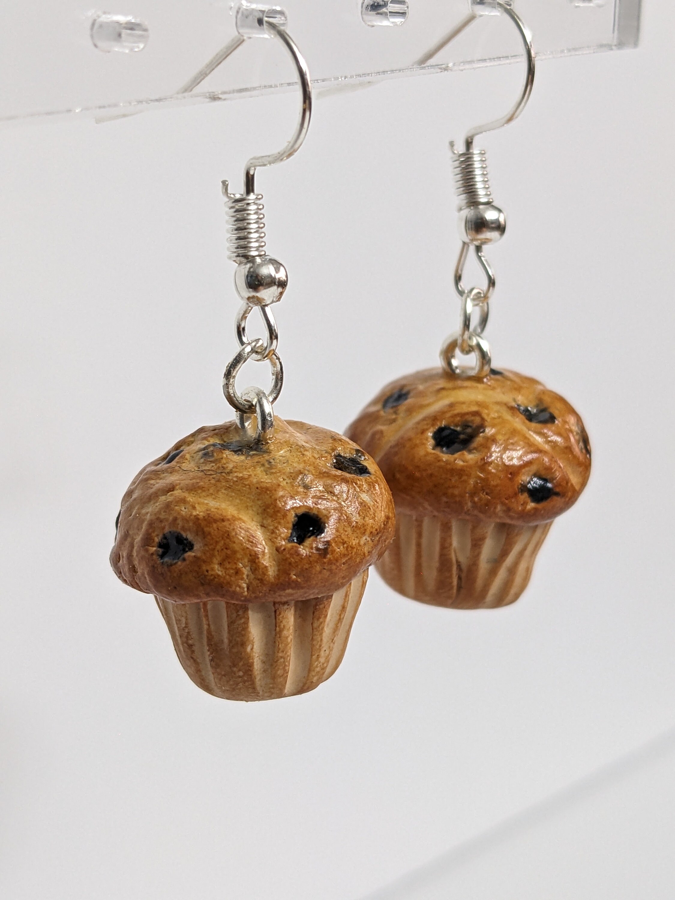 Muffin Earrings L Chocolate Muffin Earrings L Blueberry Muffin Earrings L  Bakery Earrings L Polymer Clay Charms L Food Earrings - Etsy