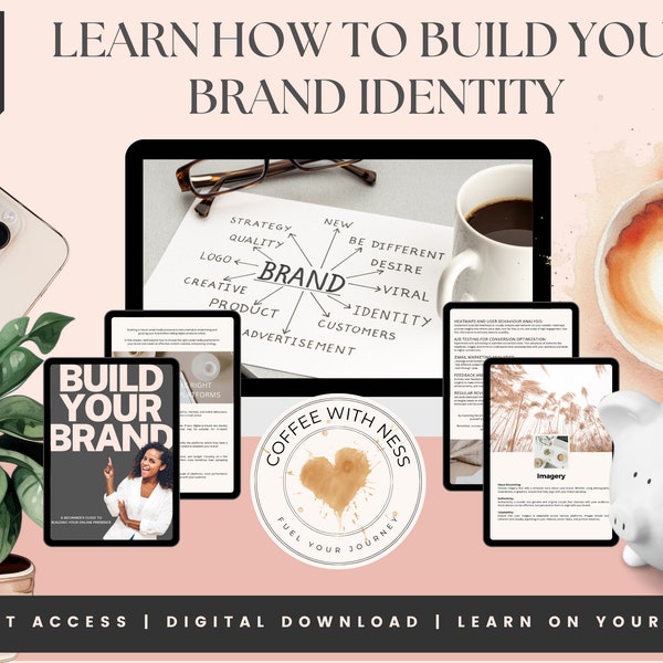 Build Your Brand, Brand Identity, Master Resell Rights, MRR, PLR, Branding Guide, Strategies, Small Business, Digital Download, Gift for her