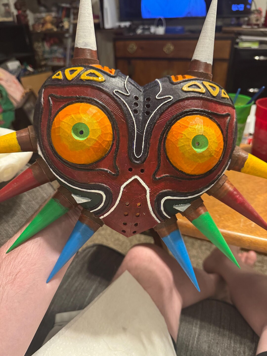 Urban Backwoods Turnbeutel „Majora’s Mask“ – Baumwoll-Sporttasche Mit Zugbändern & Rucksackträger