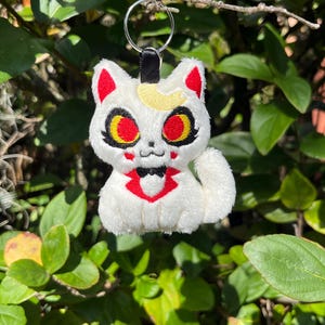 Charlie Morningstar Cat Plush Keychain | Handmade Plushie Charm Gift for Anime Fans | Hazbin Hotel | MADE TO ORDER