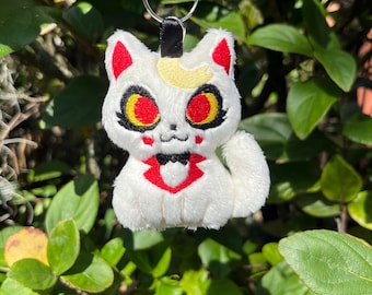 Charlie Morningstar Cat Plush Keychain | Handmade Plushie Charm Gift for Anime Fans | Hazbin Hotel | MADE TO ORDER