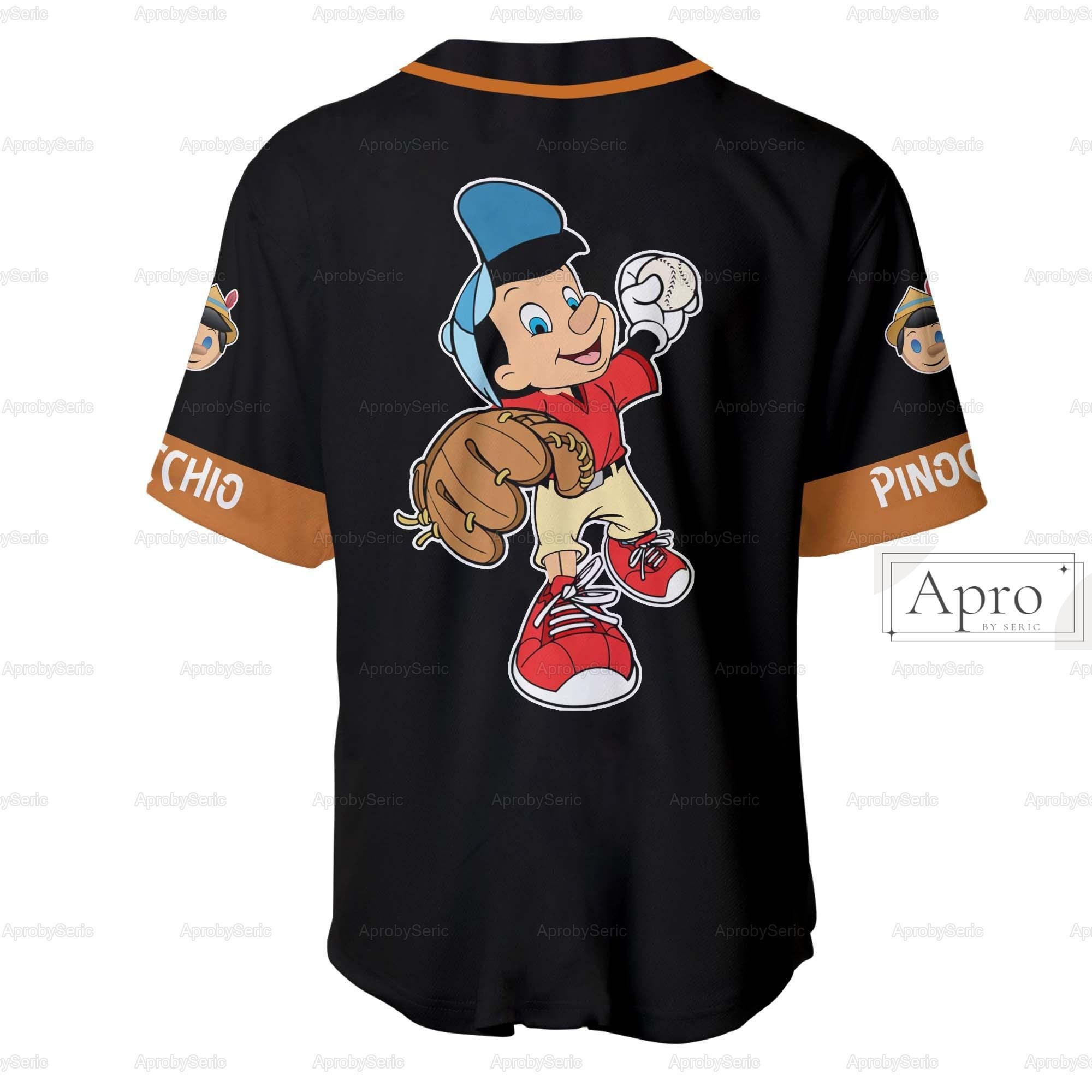 Personalized Pinocchio Jersey Pinocchio Baseball Jersey