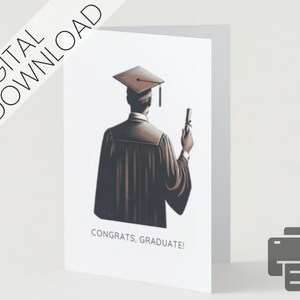 Félicitations, diplômé ! - Carte de voeux simple pour l'obtention du diplôme - Pour lui