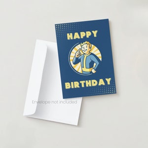 Fallout-themed Happy Birthday Card - With Fallout Series Video Game ...