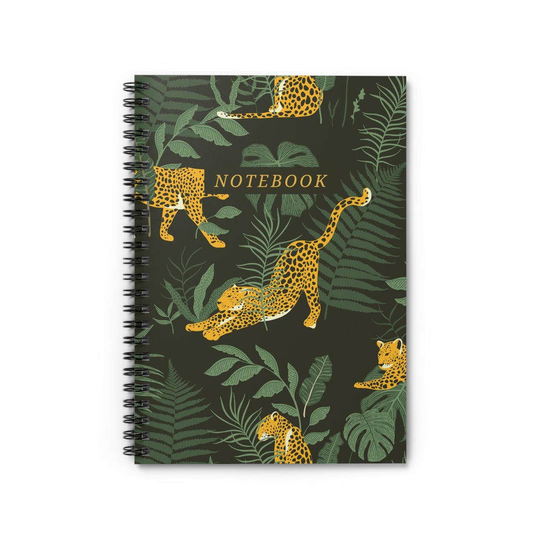 Jungle Themed Spiral Notebook - Perfect for Nature Lovers, Students ...