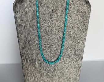 Gegradueerde Lone Mountain turkoois ketting 18-20"