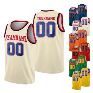 Maillot Basket Personnalisable - Avec Nom, Numéro, Logo | Pour Enfant Et Adulte | Tenue Sport