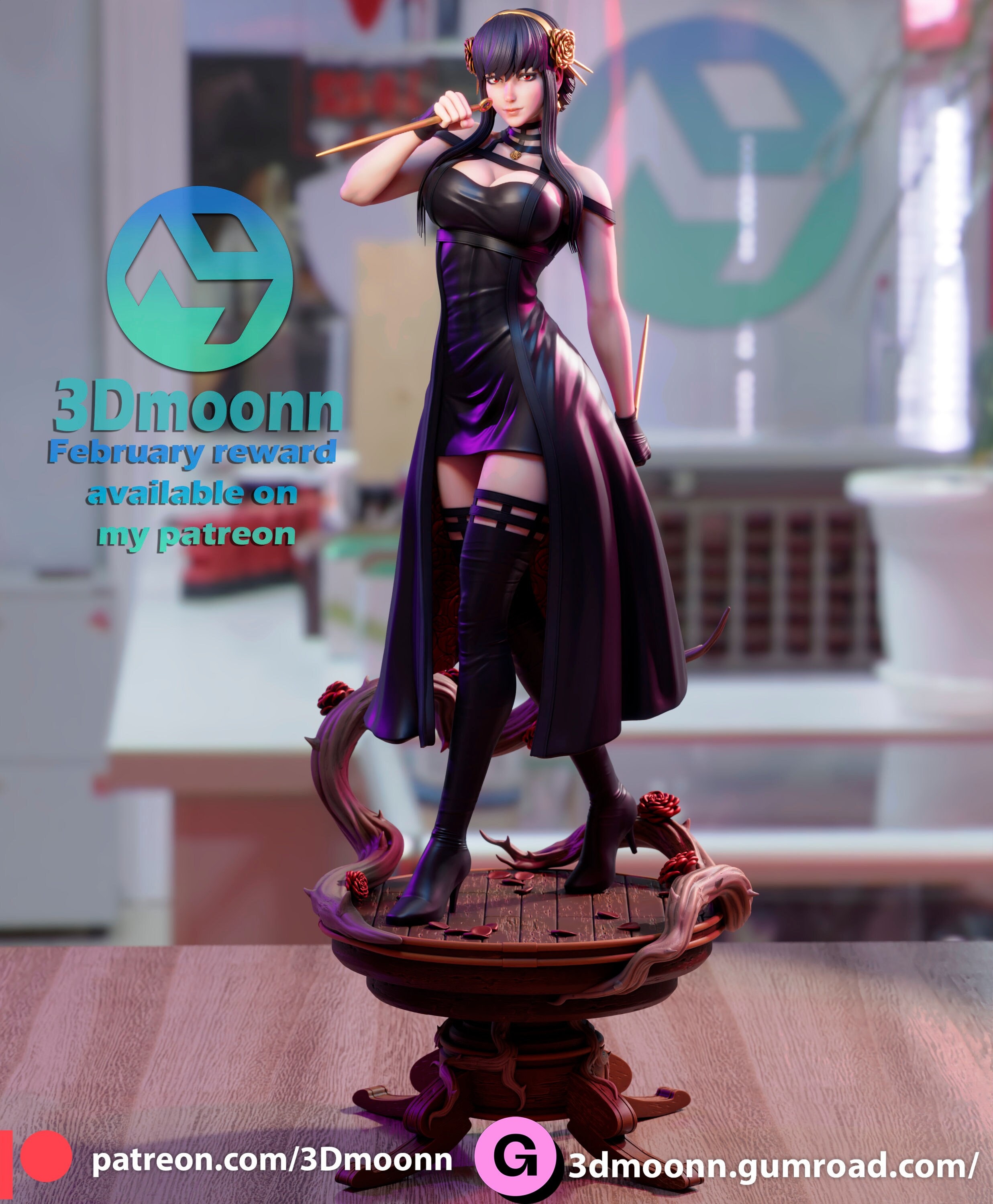 Creation Studio 1/4 Yor Forger SPY X FAMILY Resin Statue DX Ver. A 42cm IN STOCK