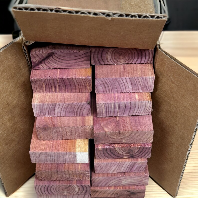 Cedar Blocks for Clothes Storage 100 Aromatic Eastern Red Cedar Wooden Blocks 18pk Etsy