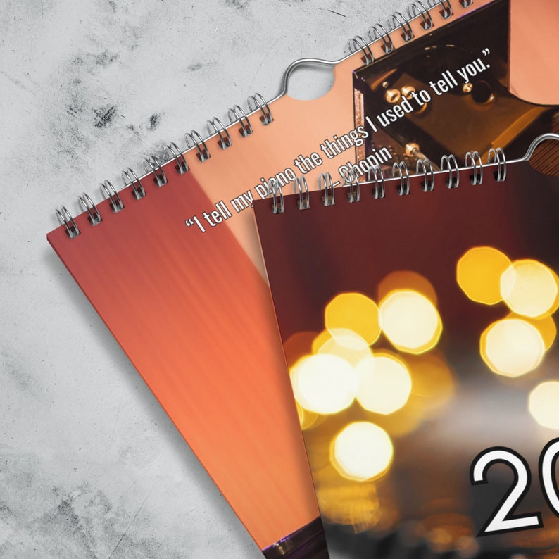 Vertical Calendar, Piano Calendar, Modern Wall Calendar 2024 - Etsy