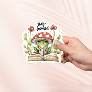 Pegatina Manténgase enfocado, linda pegatina de setas, pegatinas Kindle, merchandising librero, regalo para amantes de los libros, regalo para lectores electrónicos, amantes de la lectura, lectores de obscenidades