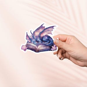 Celestial Dragon op open boek sticker, schattige leesgrage sticker, Kindle sticker, fantasy leesgrage merchandise, boekenliefhebber cadeau, leesliefhebber, Booktok