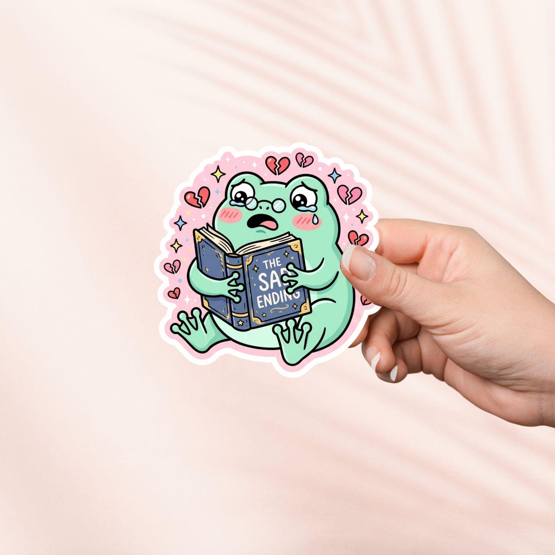 The Sad Ending Bookish Sticker, Cutecore Sticker, ,kindle Stickers ...