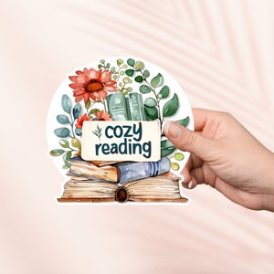 Sticker lecture confortable, Sticker Cottagecore mignon, Stickers Kindle, Merch livresque, Cadeau pour amoureux des livres, Cadeau e-reader, Amateur de lecture, Smut Reader