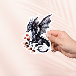 Black Dragon Fantasy Reader Sticker, Vierde Wing, Bookish Merch, Boek Lover Gift, e-reader Kindle Stickers, Reading Lover, Smut Reader Booktok