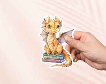 Adesivo per lettore fantasy Book Dragon, Fourth Wing, merchandising per libri, regalo per amanti dei libri, adesivi per e-reader Kindle, amanti della lettura, lettore di Smut Booktok