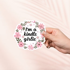 Sticker Je suis une petite fille kindle, Sticker Cottagecore mignon, Stickers Kindle, Merch livresque, Cadeau pour les amoureux des livres, Cadeau pour liseuse, Amateur de lecture, Smut Reader