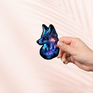 Pegatina de Zorro Mágico, Merchandising de Fantasía, Bosque Encantado, Regalo para Amantes de la Lectura, Pegatinas para Kindle, Amante de la Lectura, Pegatina de Vinilo, Booktok