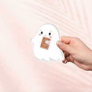 Pegatina de libro de lectura fantasma, bonita pegatina de libros, pegatinas de Kindle, productos de libros, regalo para amantes de los libros, regalo de lector electrónico, amante de la lectura, lector de obscenidades