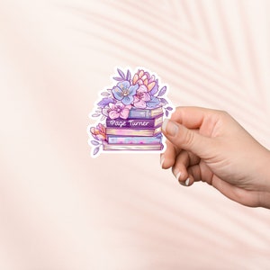Page Turner Aufkleber, Cute Bookish Vinyl Sticker, Bookish Merch,Buch-Liebhaber-Geschenk,e-reader Kindle Aufkleber, Leseliebhaber, Smut Reader