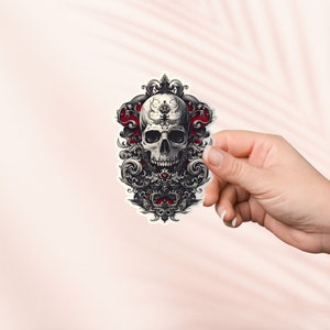 Fantasy Triumph Skeleton Sticker, Bookish Sticker, Kindle Sticker, Bookish Merch, Buchliebhaber Geschenk, E-Reader Geschenk, Leseliebhaber, Smut Reader