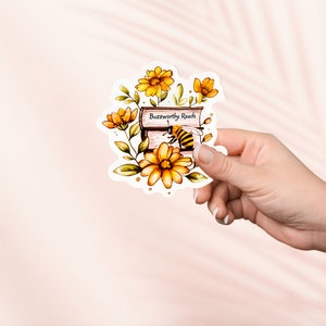 Sticker Buzzworthy reads, Sticker vinyle livresque mignon, produit livresque, cadeau pour amateur de livres, Stickers Kindle pour liseuse électronique, amateur de lecture, lecteur charbon