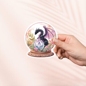Sticker dragon et boule de cristal, liseuse fantastique, marchandise livresque, cadeau pour amateur de livres, stickers Kindle de liseuse, amateur de lecture, Smut Reader Booktok
