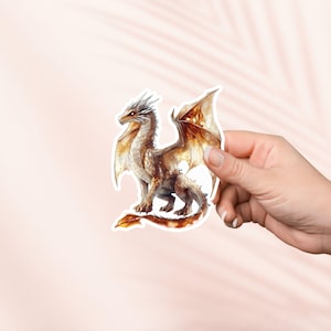 Sticker Crystal Dragon, Fantasy Bookish Merch, Gift Book Lover, e-reader Kindle Stickers, Reading Lover, Booktok Sticker, Sticker Dragon Lover, Sticker Dragon Lover