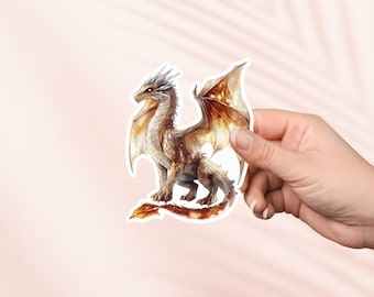 Sticker Crystal Dragon, Fantasy Bookish Merch, Gift Book Lover, e-reader Kindle Stickers, Reading Lover, Booktok Sticker, Sticker Dragon Lover, Sticker Dragon Lover