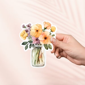Bloemen vaas sticker, schattige Cottagecore sticker, Kindle stickers, leesgrage Merch, boek minnaar cadeau, e-reader cadeau, lezen minnaar, Smut Reader